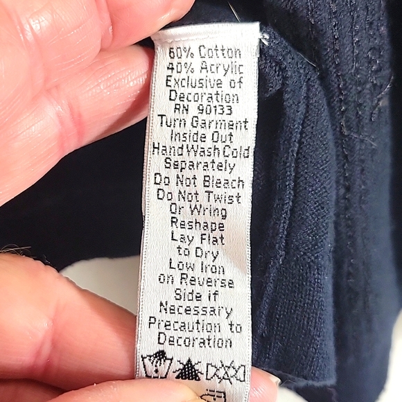 Quacker Factory Embellished Zipper closure Cardigan Size S - Picture 5 of 7